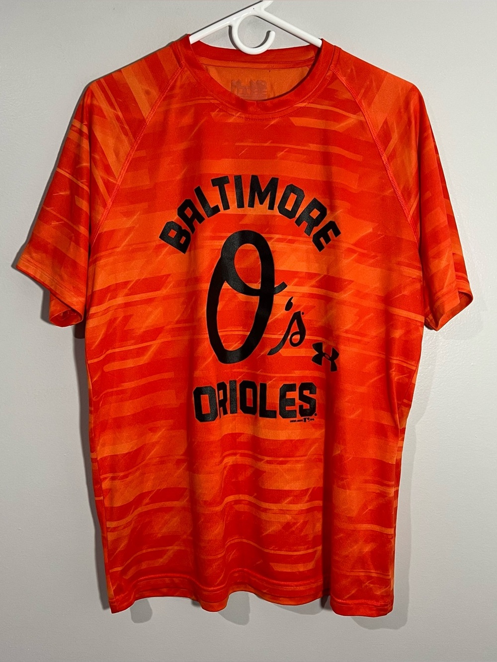 Under Armour Baltimore Orioles Orange Camo Short Sleeve T-Shirt Mens Medium